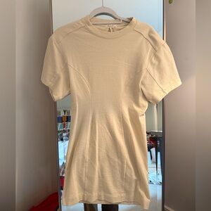 Cream tee shirt dress